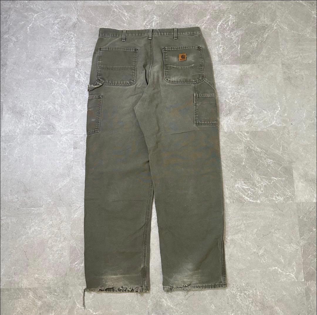 【雰囲気】カーハート ダブルニー ダック ペインターパンツ MOS 36*32