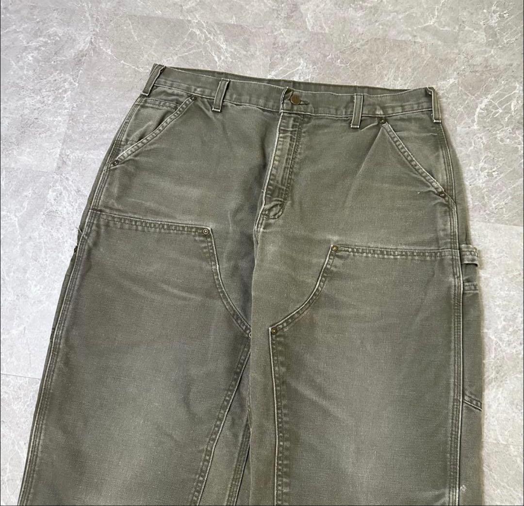 【雰囲気】カーハート ダブルニー ダック ペインターパンツ MOS 36*32
