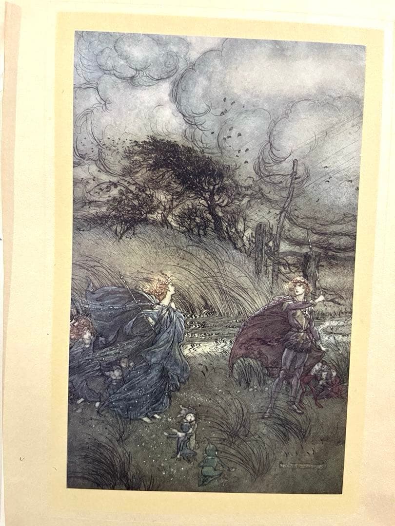 No.305アンティーク洋書 古書　アーサー·ラッカム　真夏の夜の夢　妖精