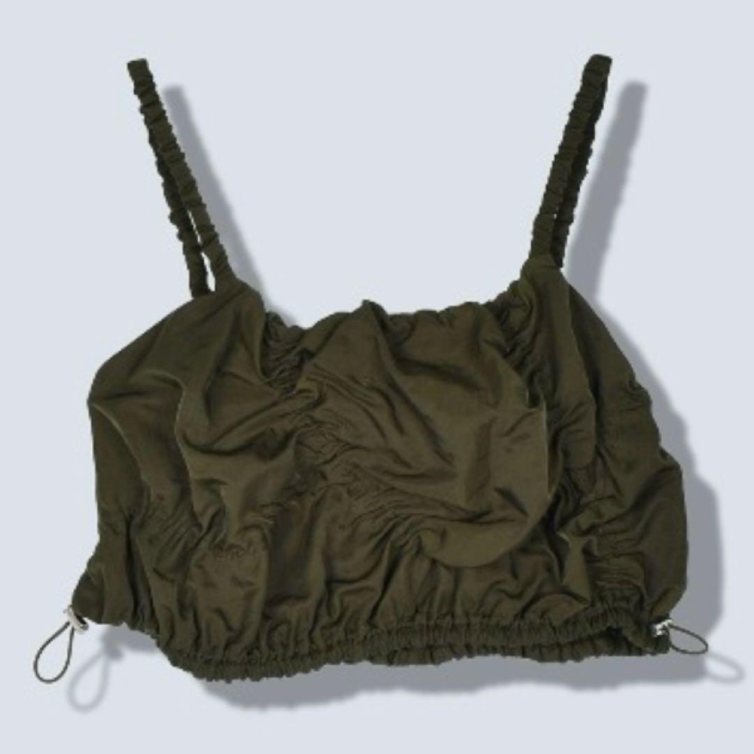 トップス OMMO SPIRAL SHIRRING BUSTIER