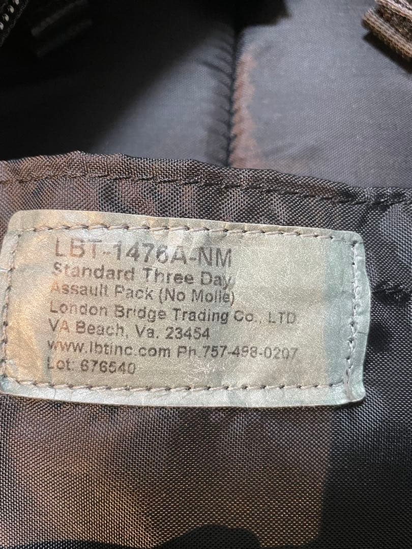 LBT LBT-1476A-NM 3Dayバックパック