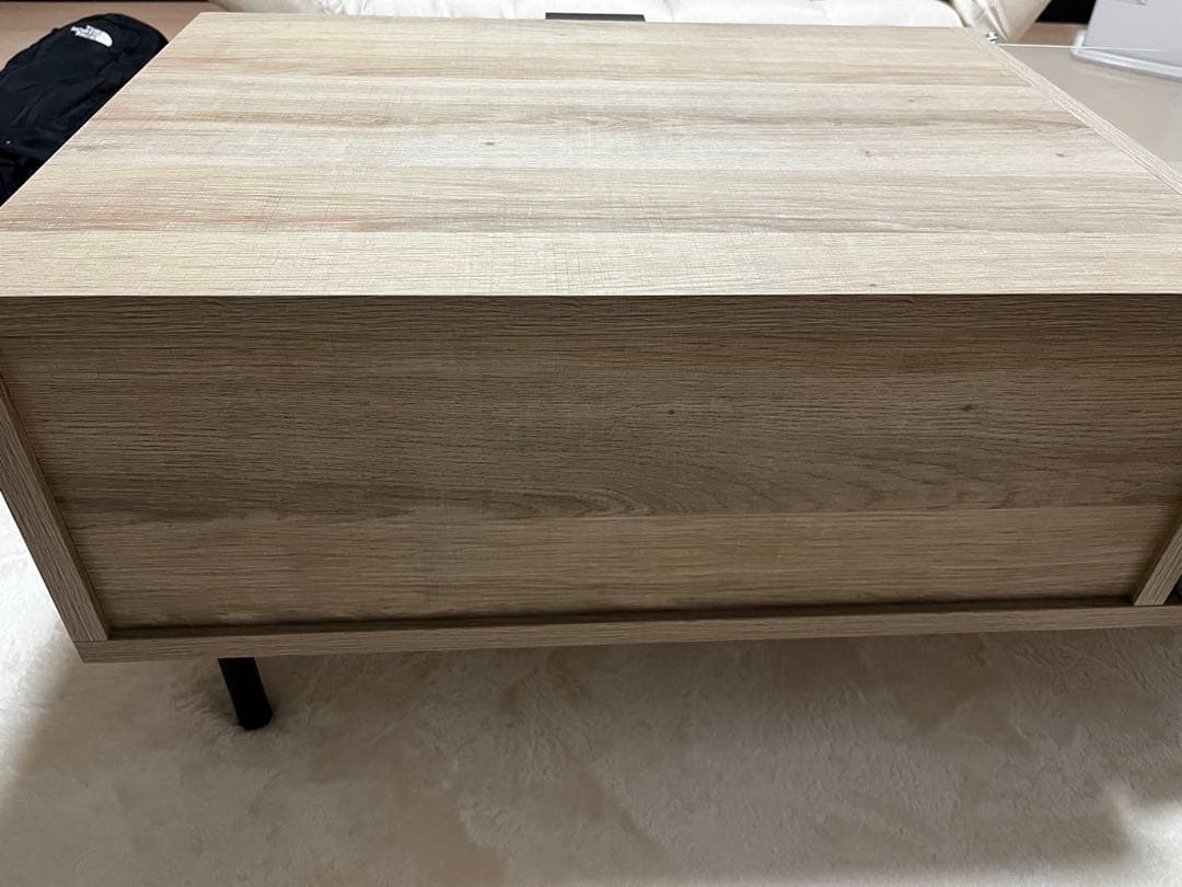 【1/31までセール！！】ラタン調ローテーブル 組み立て済み 完成品