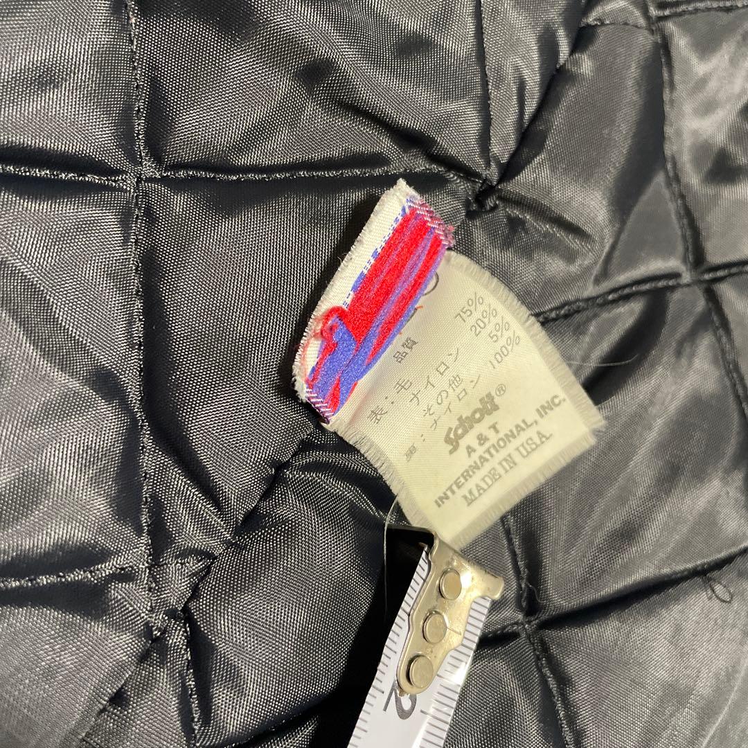 ショット　Pコート740N 希少サイズ42 黒　　MADE IN USA