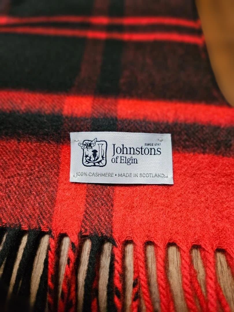 Johnstons of Elgin 100%カシミヤ マフラー