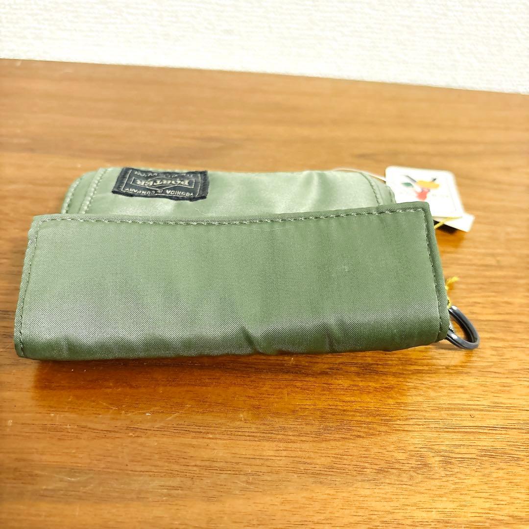 未使用タグ付き PORTER ポーター タンカー 三つ折り財布 セージグリーン