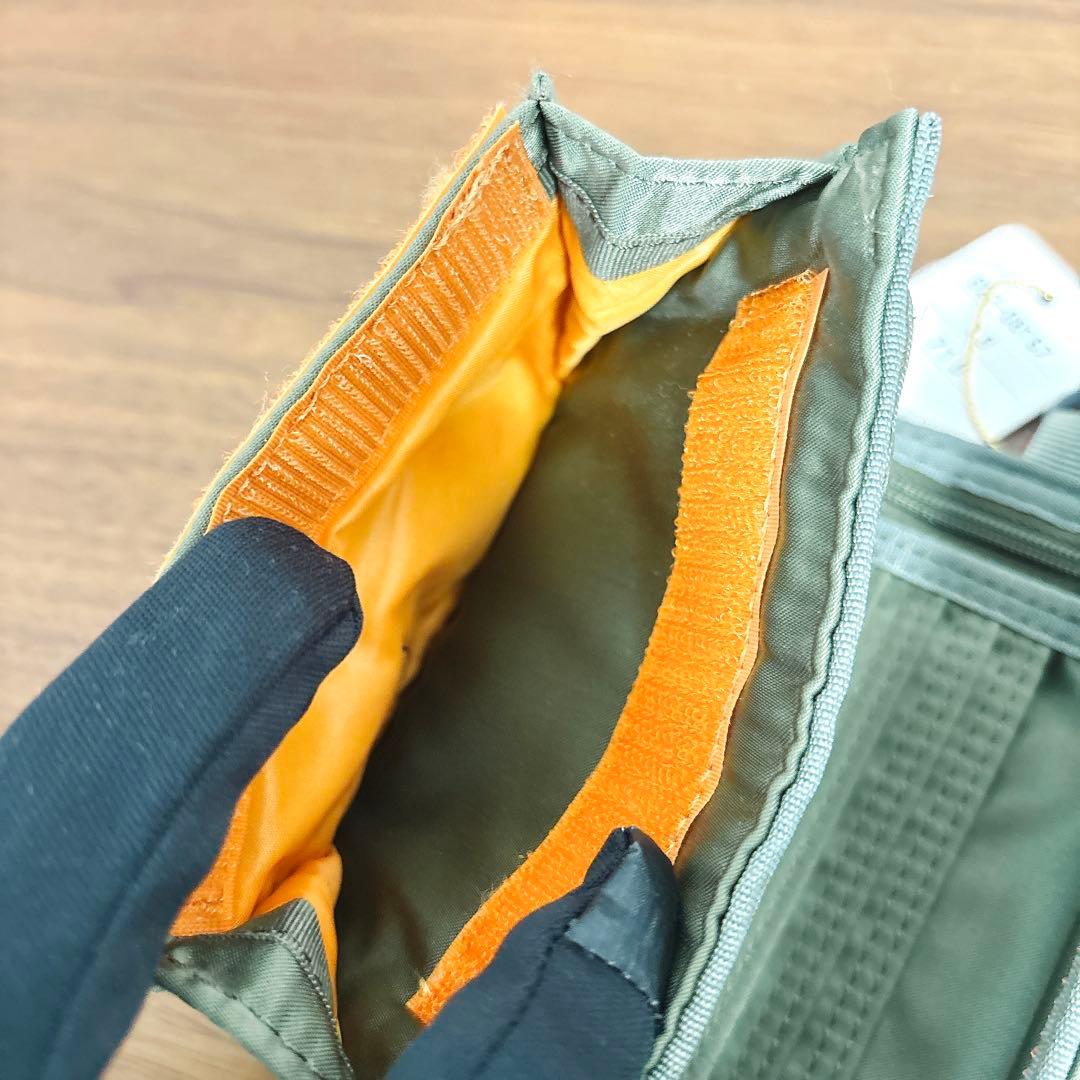 未使用タグ付き PORTER ポーター タンカー 三つ折り財布 セージグリーン