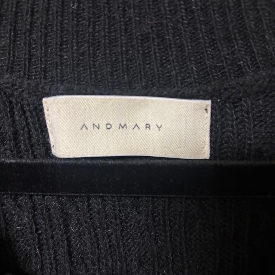 andmary Tess blouse mini dress ブラック