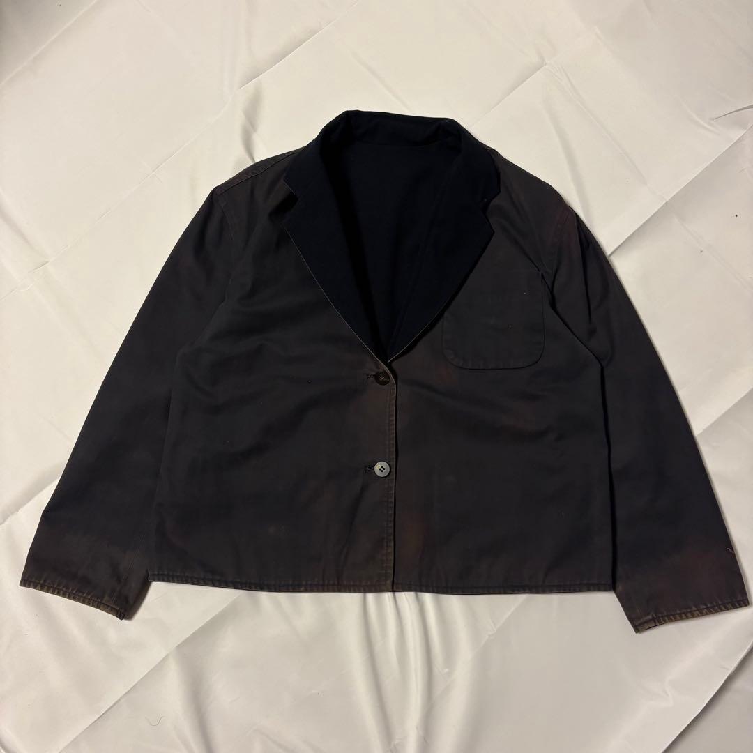 COMME des GARÇONS リバーシブル　テーラードジャケット ネイビー