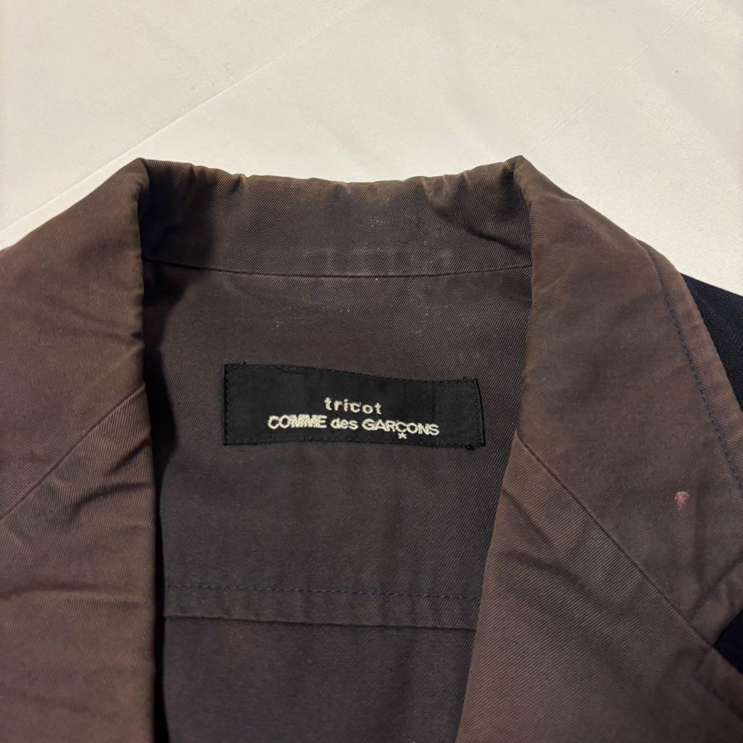 COMME des GARÇONS リバーシブル　テーラードジャケット ネイビー