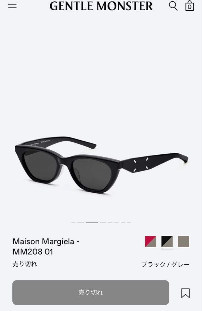 チ*】様 Maison Margiela x Gentle Monster サン