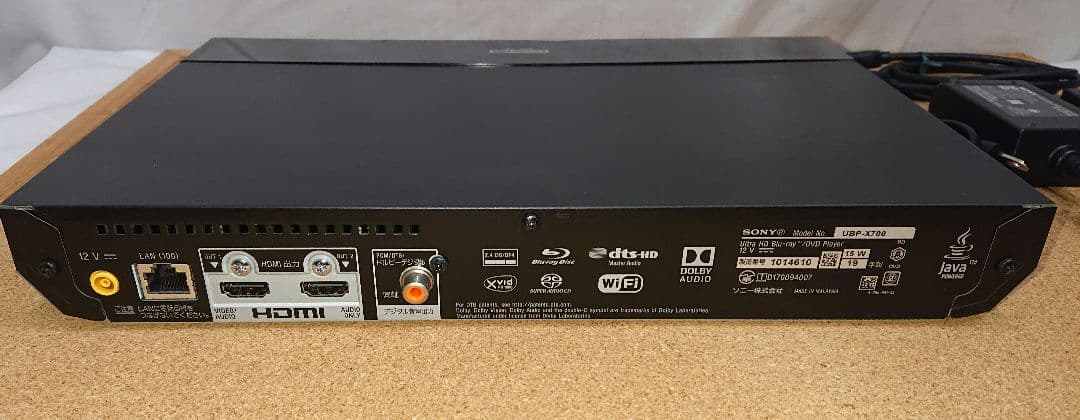中古　SONY　UBP-X700　UltraHD ブルーレイ/ DVDプレーヤー