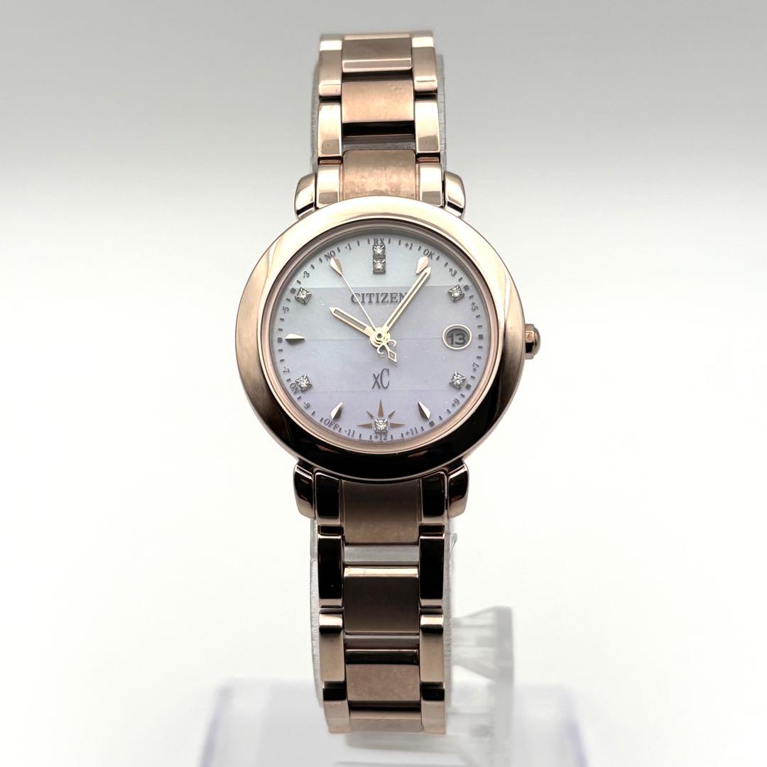 定価13.2万 CITIZEN xC 7Pダイヤ エコドライブ レディース腕時計