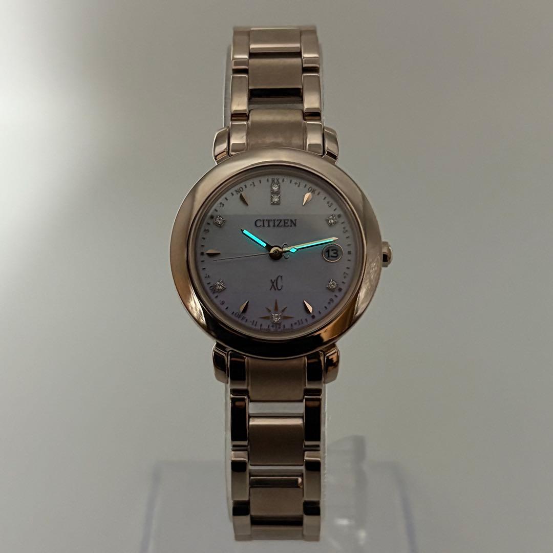定価13.2万 CITIZEN xC 7Pダイヤ エコドライブ レディース腕時計