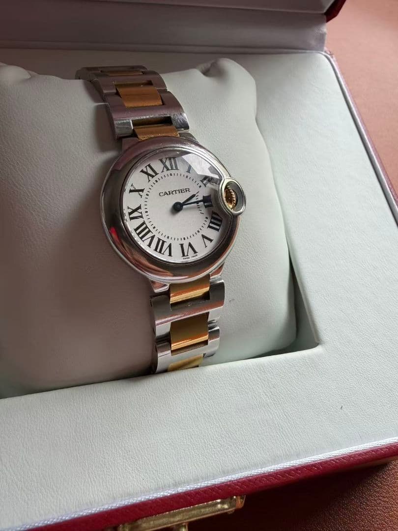 カルティエ Cartier バロンブルー SM コンビ W69007Z3