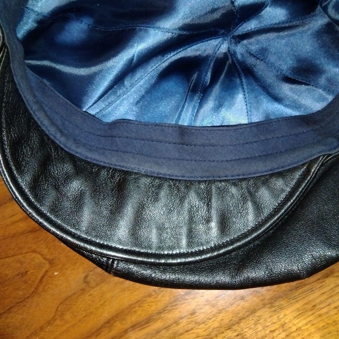 オーバーライド　キャスケット帽子ハンチング　ベレー帽　本革レザー