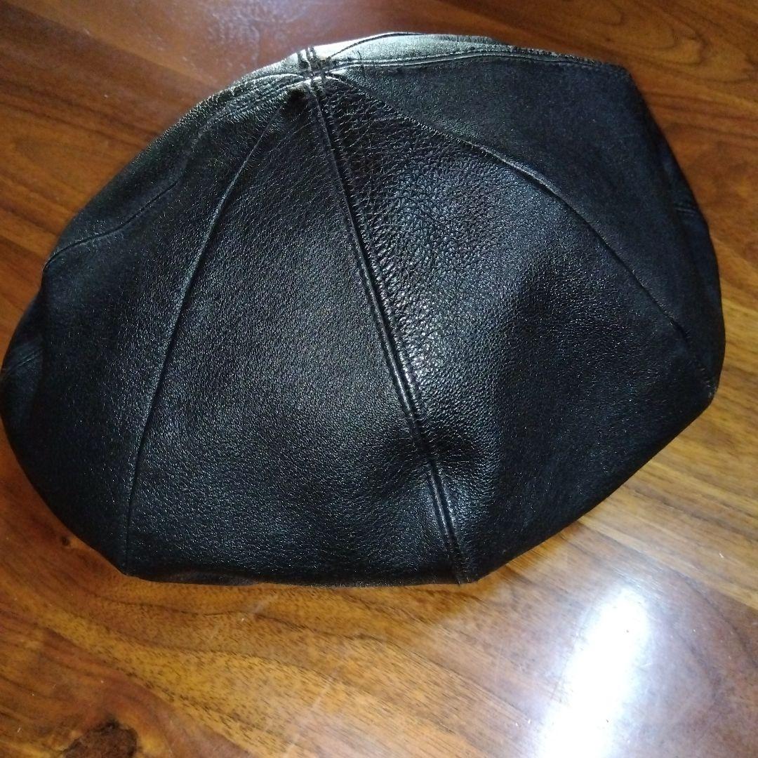 オーバーライド　キャスケット帽子ハンチング　ベレー帽　本革レザー