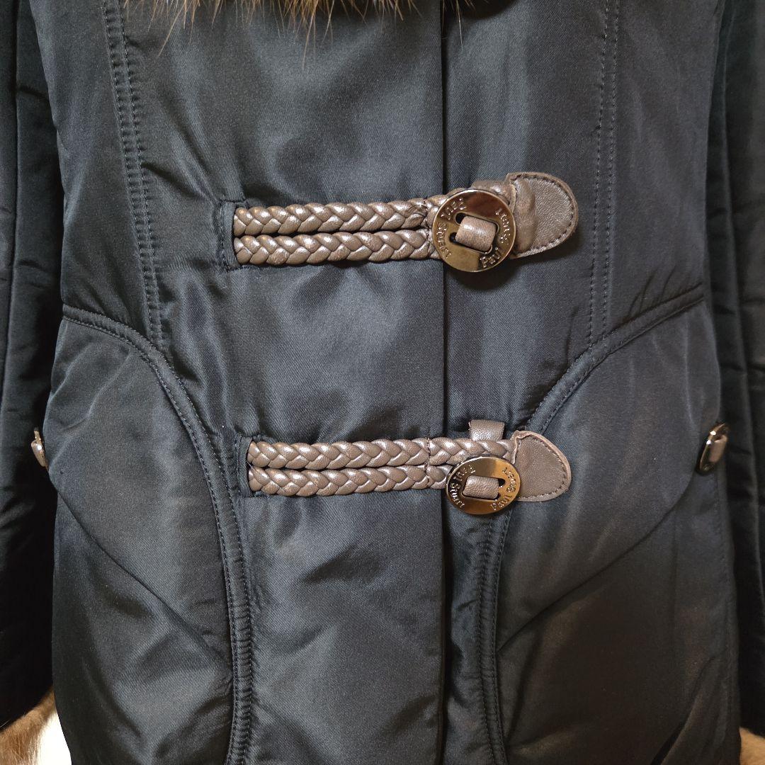 お値下げ❗ポールスチュアート セーブルファー付き中綿入りロングコート