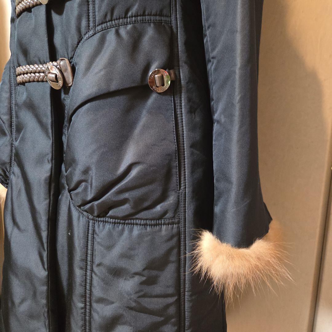 お値下げ❗ポールスチュアート セーブルファー付き中綿入りロングコート