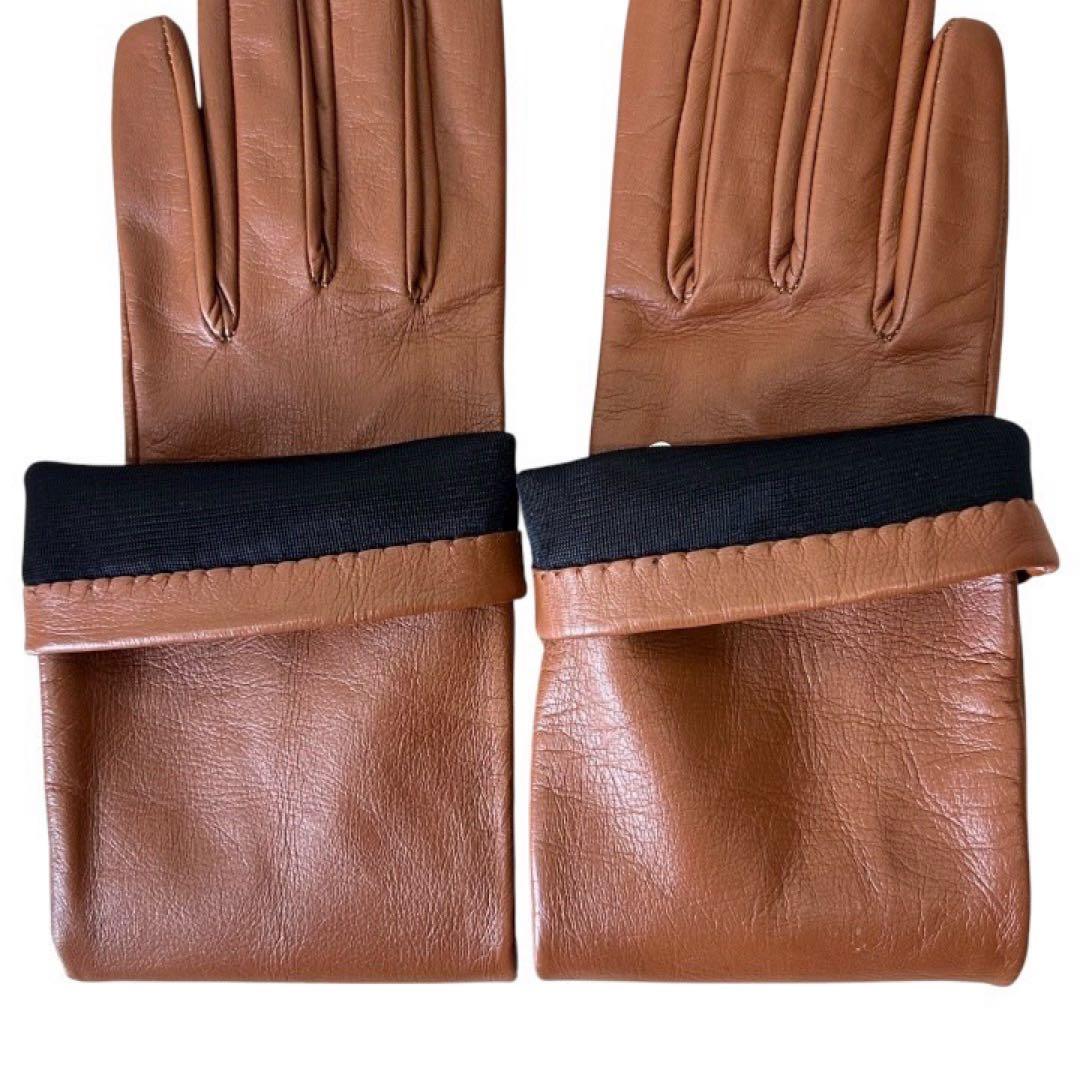ねるちゃん様新品タグMax Mara Japanマックスマーラーラムレザー手袋M