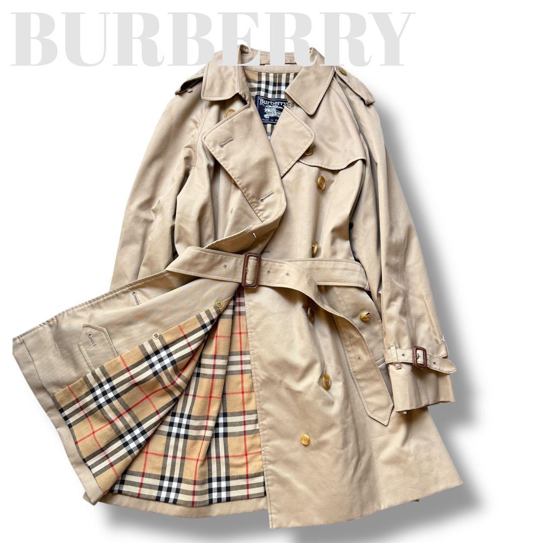BURBERRY バーバリー トレンチコート ベージュ ノバチェック ベルト M