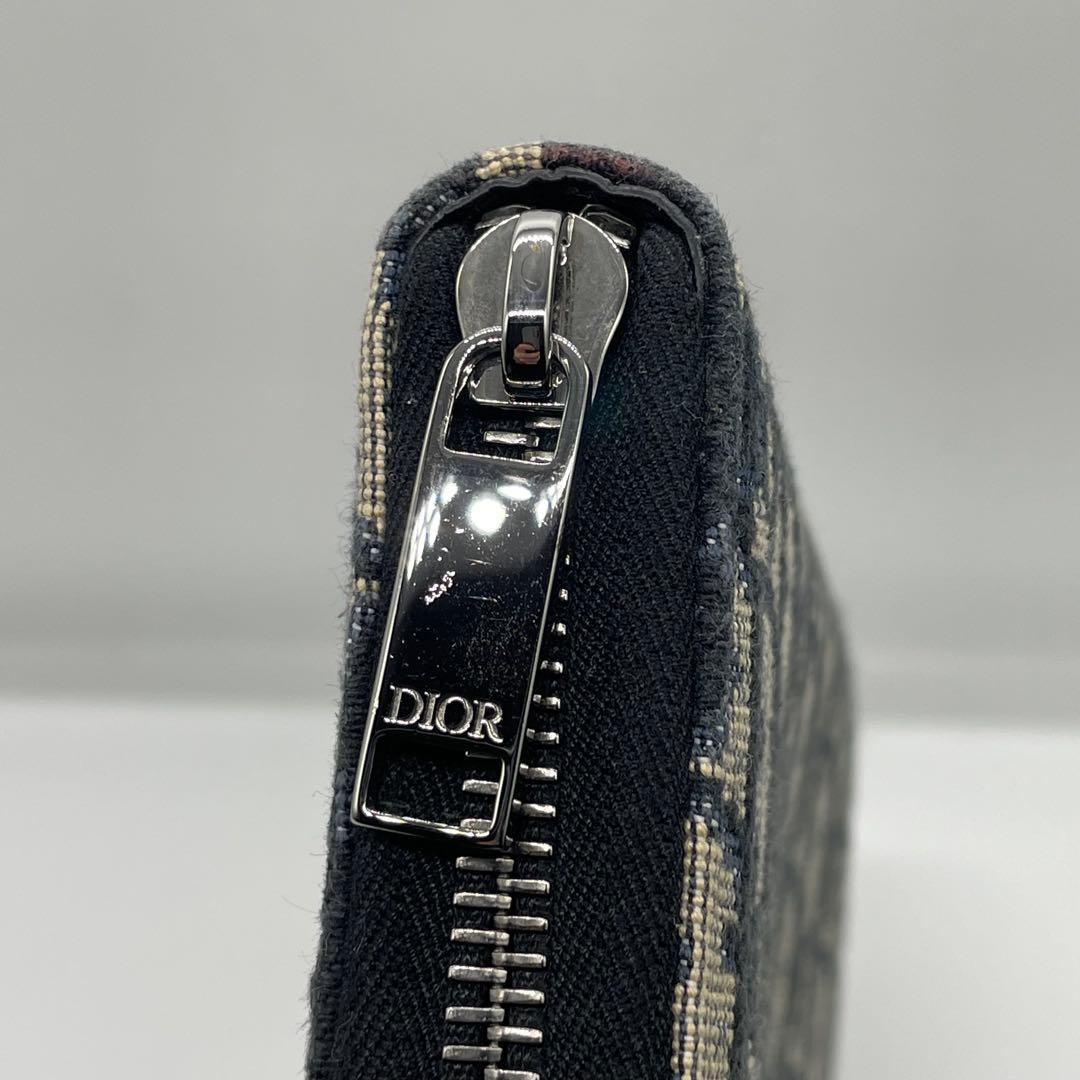 OGd様 DIOR ディオール オブリーク ラウンドファスナー 長財布 w20