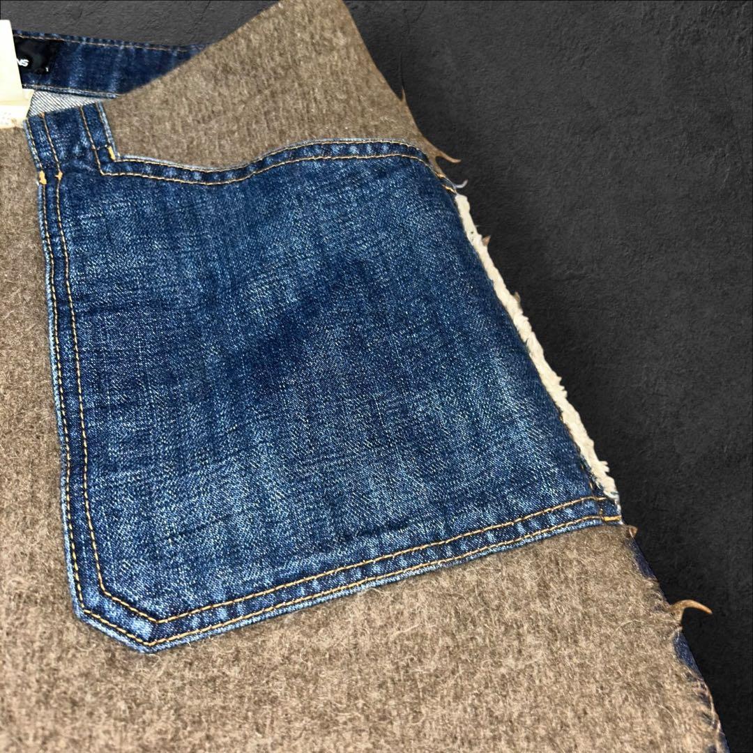 激レアCOMME des GARÇONS デニム×ウール 切替ショーツ 日本製