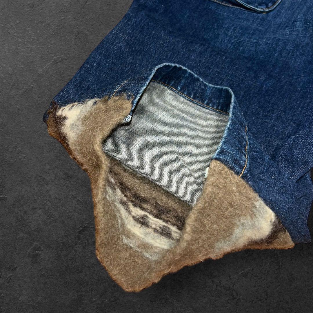 激レアCOMME des GARÇONS デニム×ウール 切替ショーツ 日本製