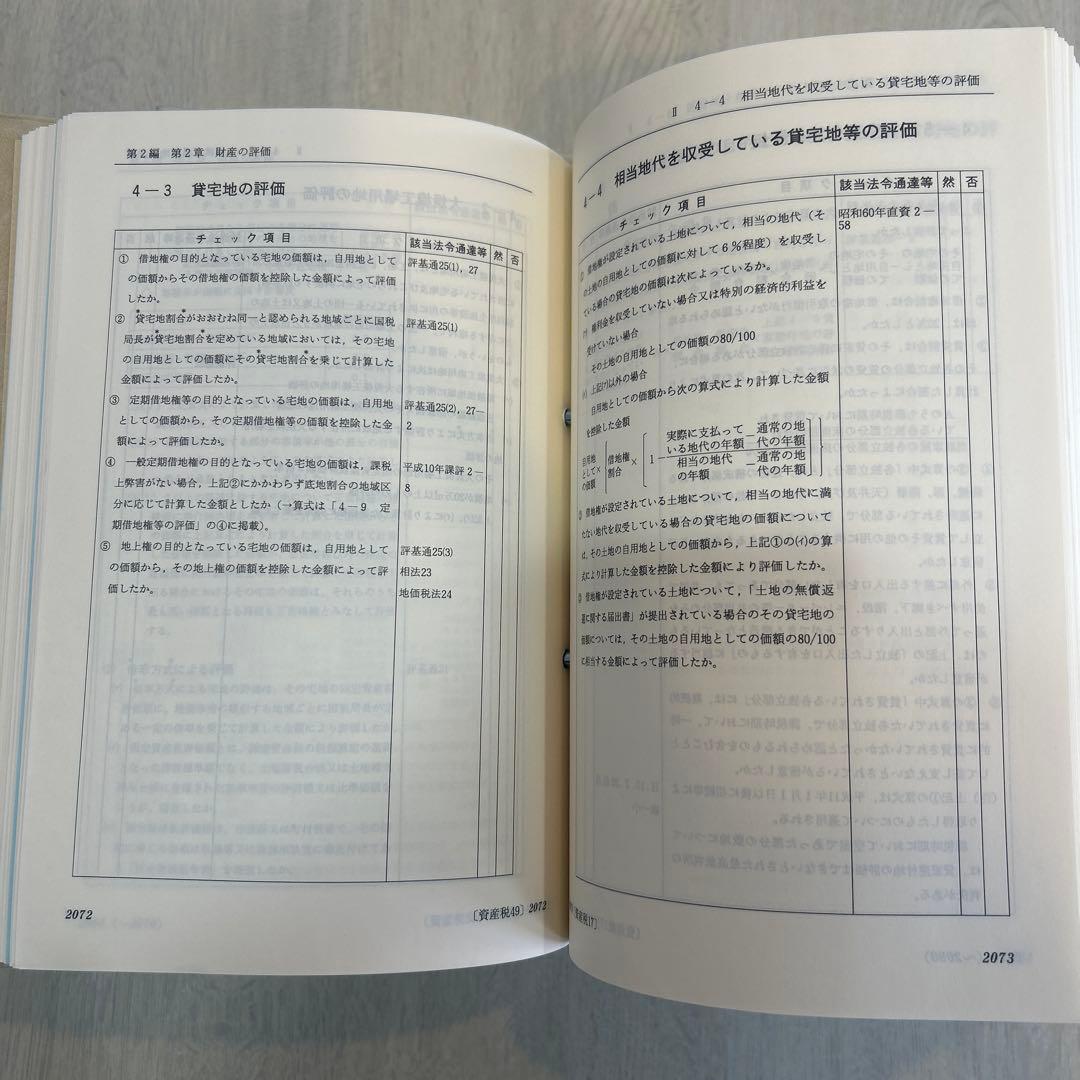 第一法規　チェックリスト　資産税、会計・仕訳と税務処理 1巻 2巻