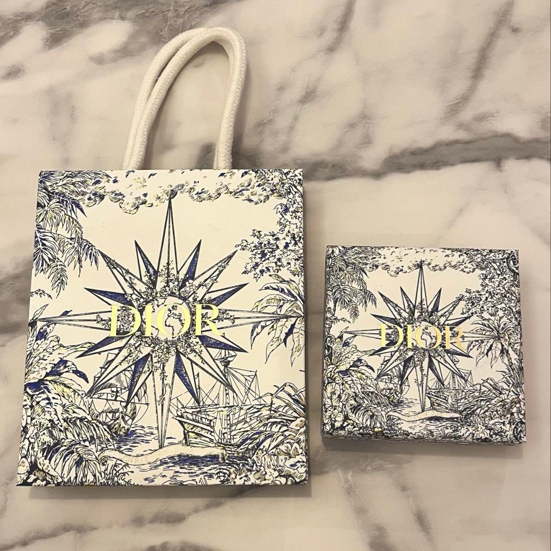 Dior CD Navy ピアス ゴールド