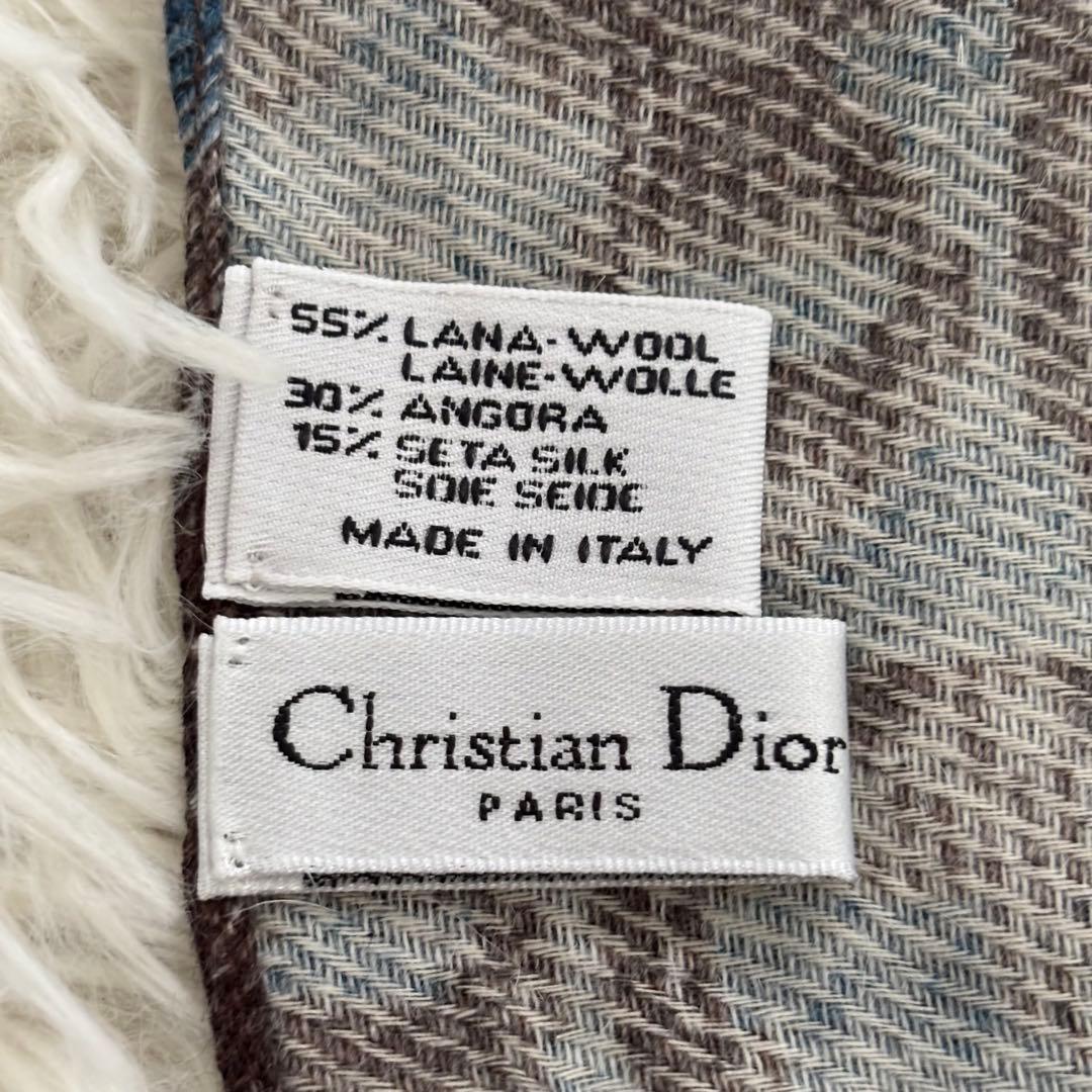 ディオール トロッター ウール×アンゴラ×シルク マフラー メンズ レディース