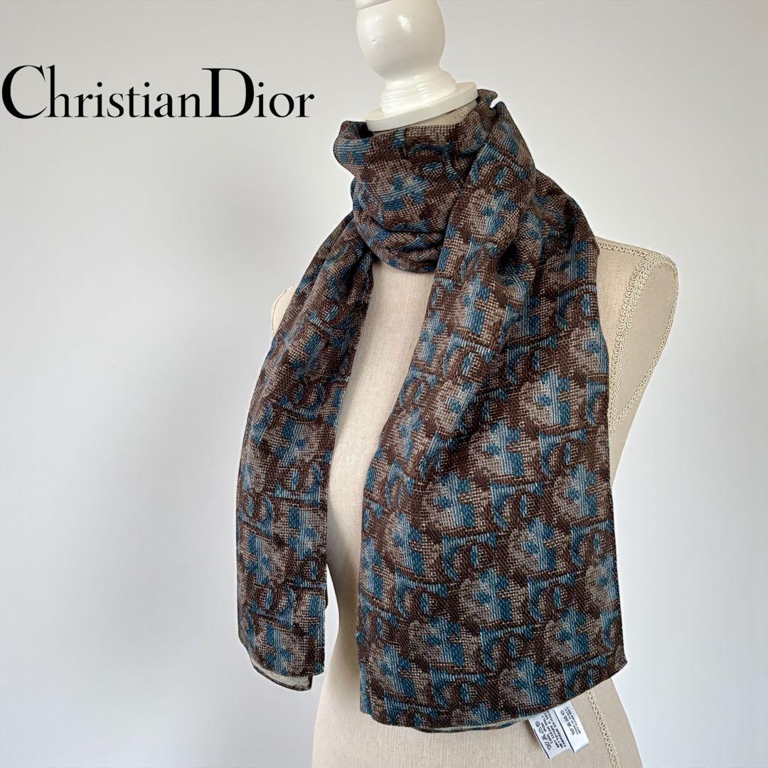 ディオール トロッター ウール×アンゴラ×シルク マフラー メンズ レディース