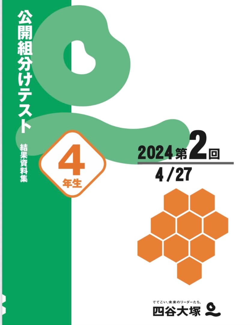 【大幅値下げ】【完全対策版】22-25年４年分小4年組分けテスト四谷早稲アカ