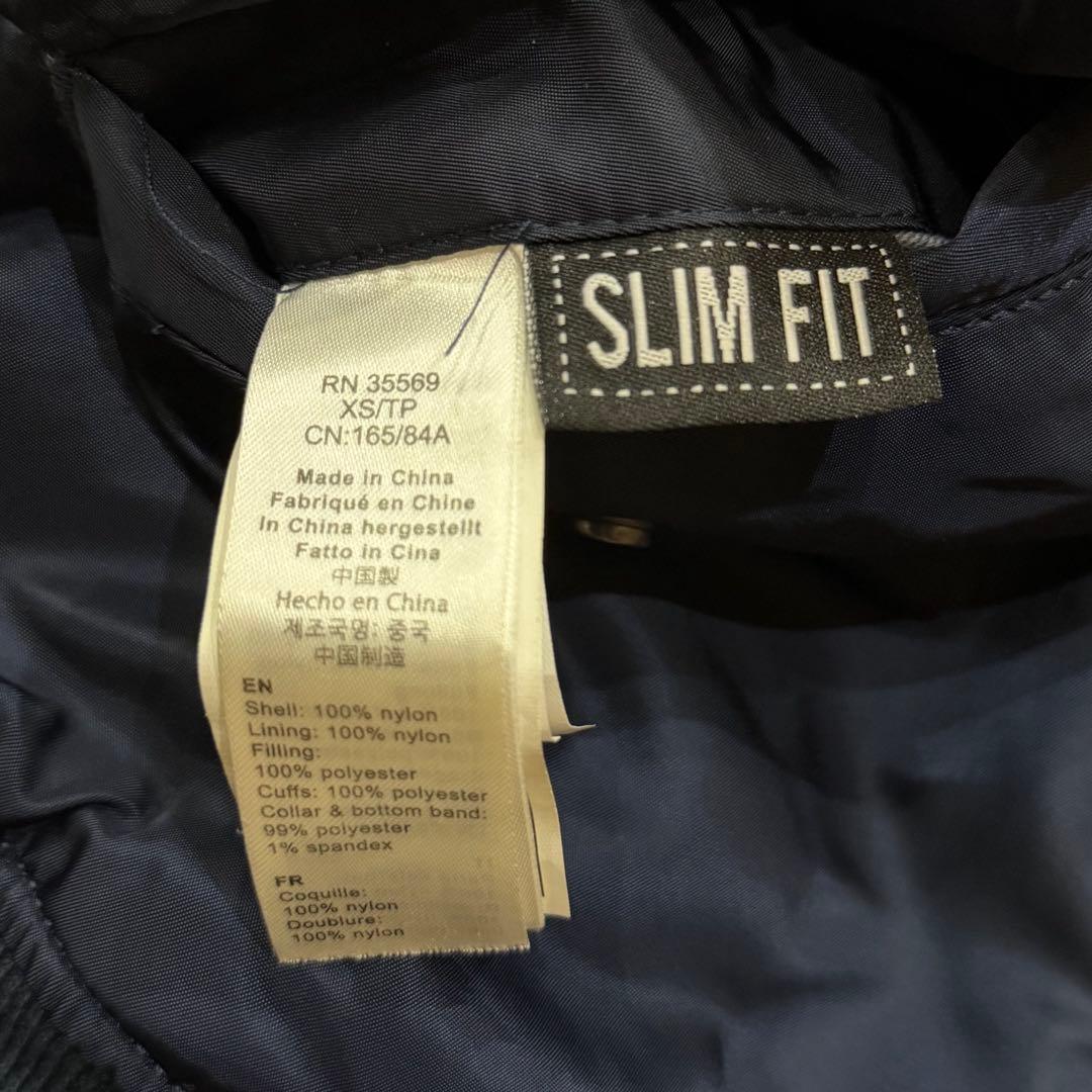 1793　アルファインダストリーズ　MA-1フライトジャケット　XS　ネイビー