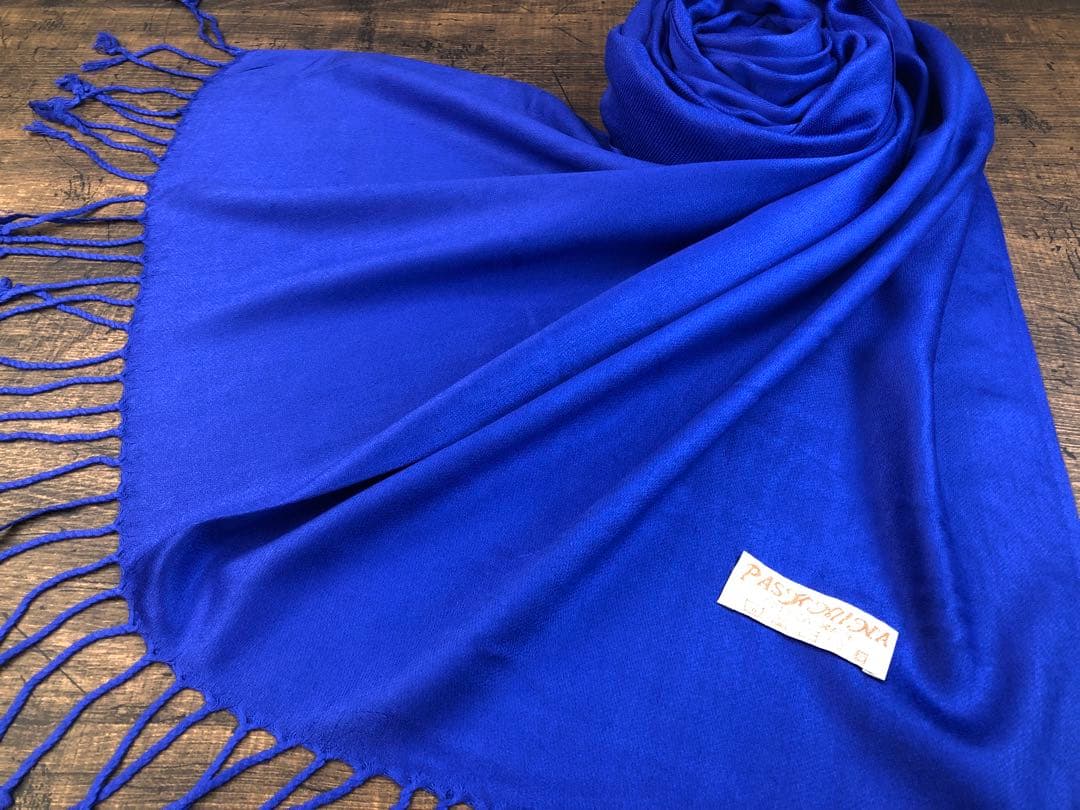 アウトレット2点セット パシュミナ 無地 大判 ストール ゴールド＆オレンジ