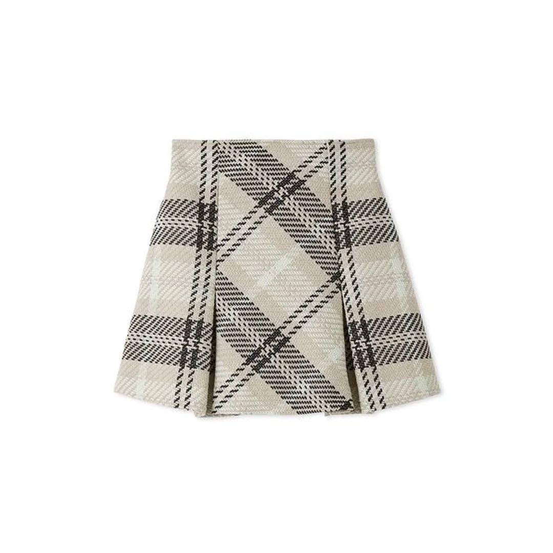 snidel ロービングチェックミニスカート IVR