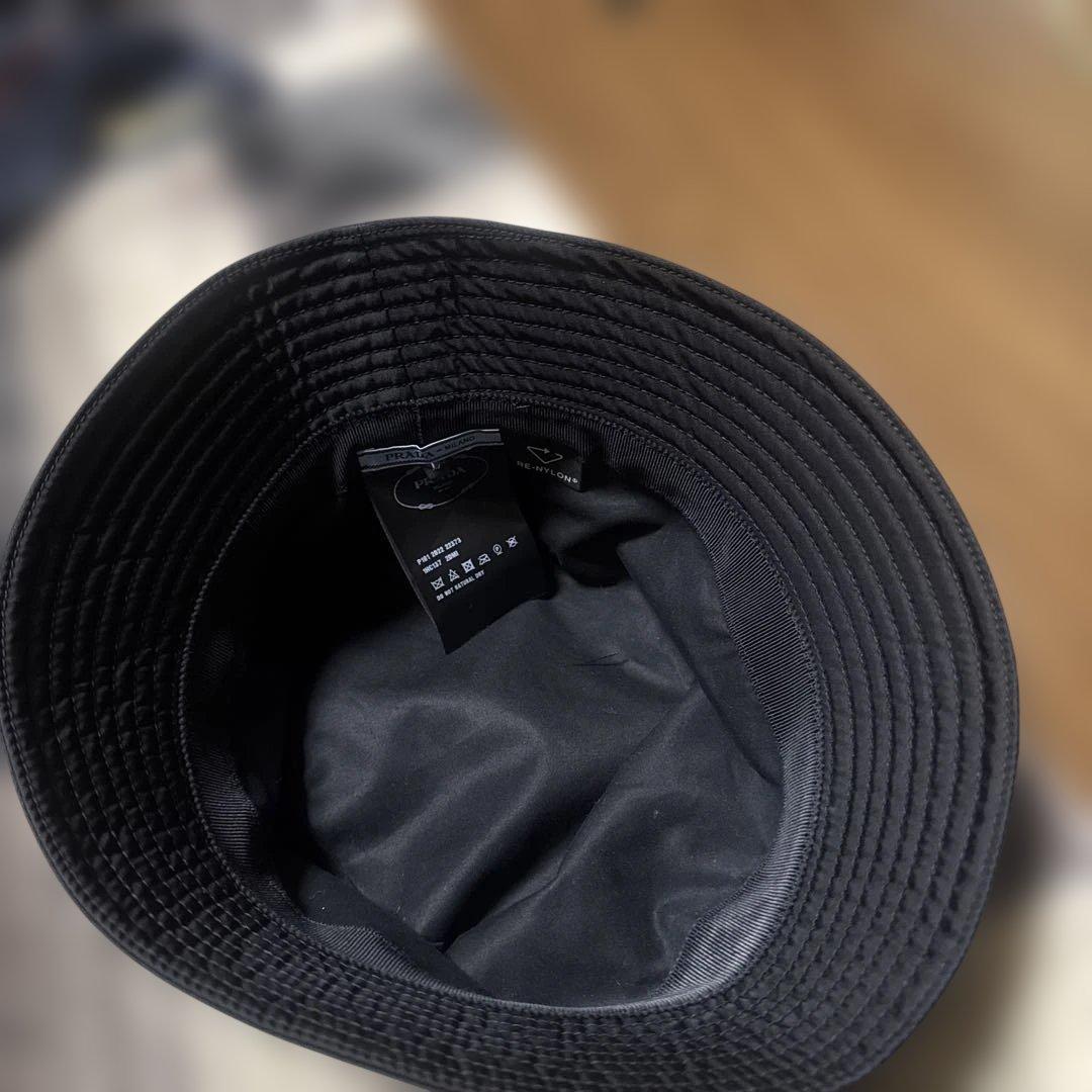 PRADA ブラック バケットハット　L