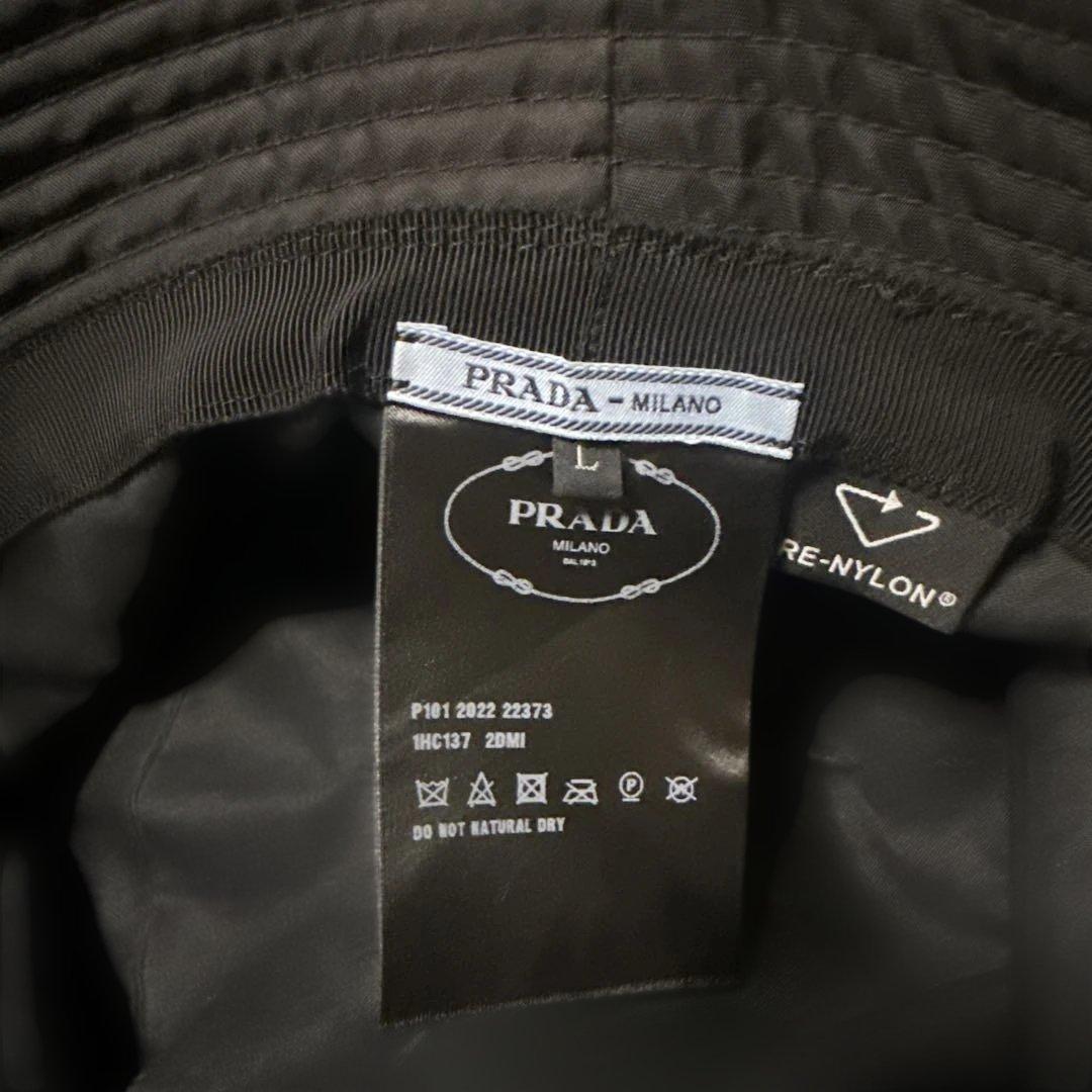 PRADA ブラック バケットハット　L