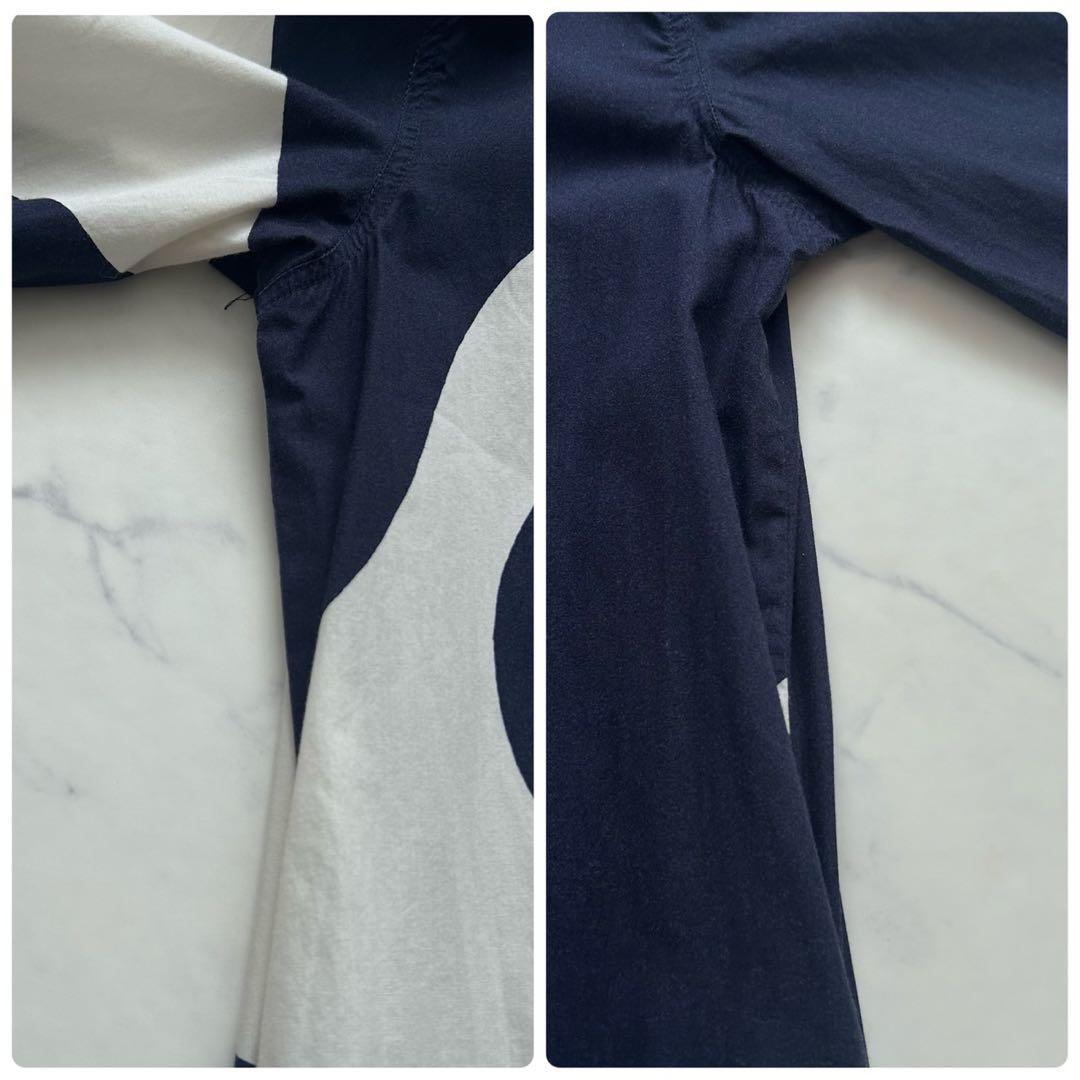 marimekko マリメッコ シャツワンピース　ロングシャツ　総柄