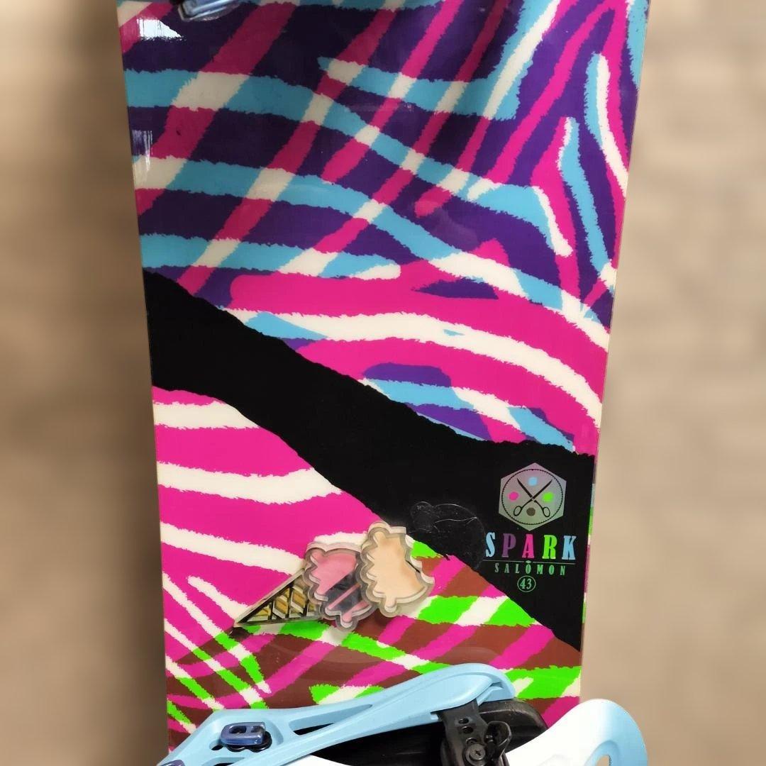 【3セット】SALOMON スノーボード 143cm × FLUX ビンディング