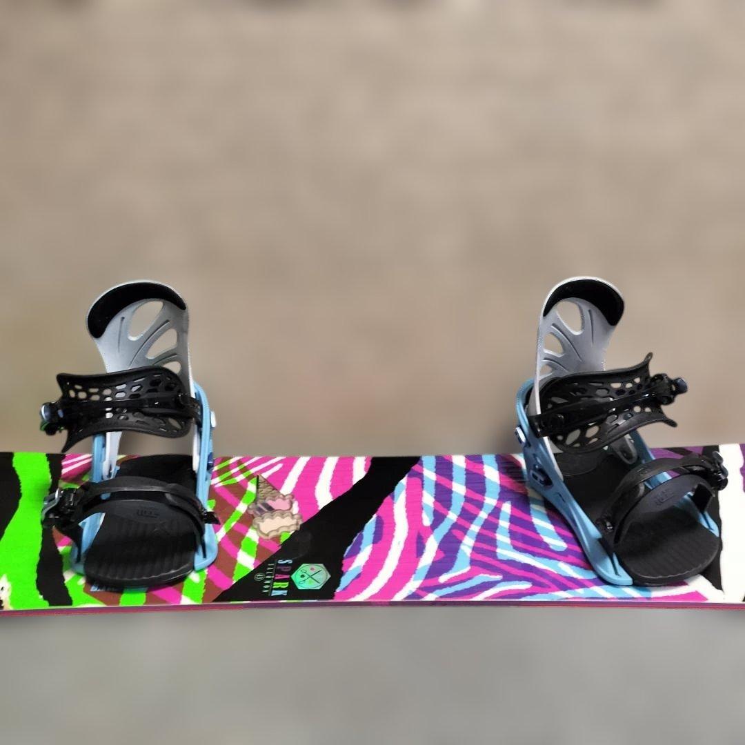 【3セット】SALOMON スノーボード 143cm × FLUX ビンディング