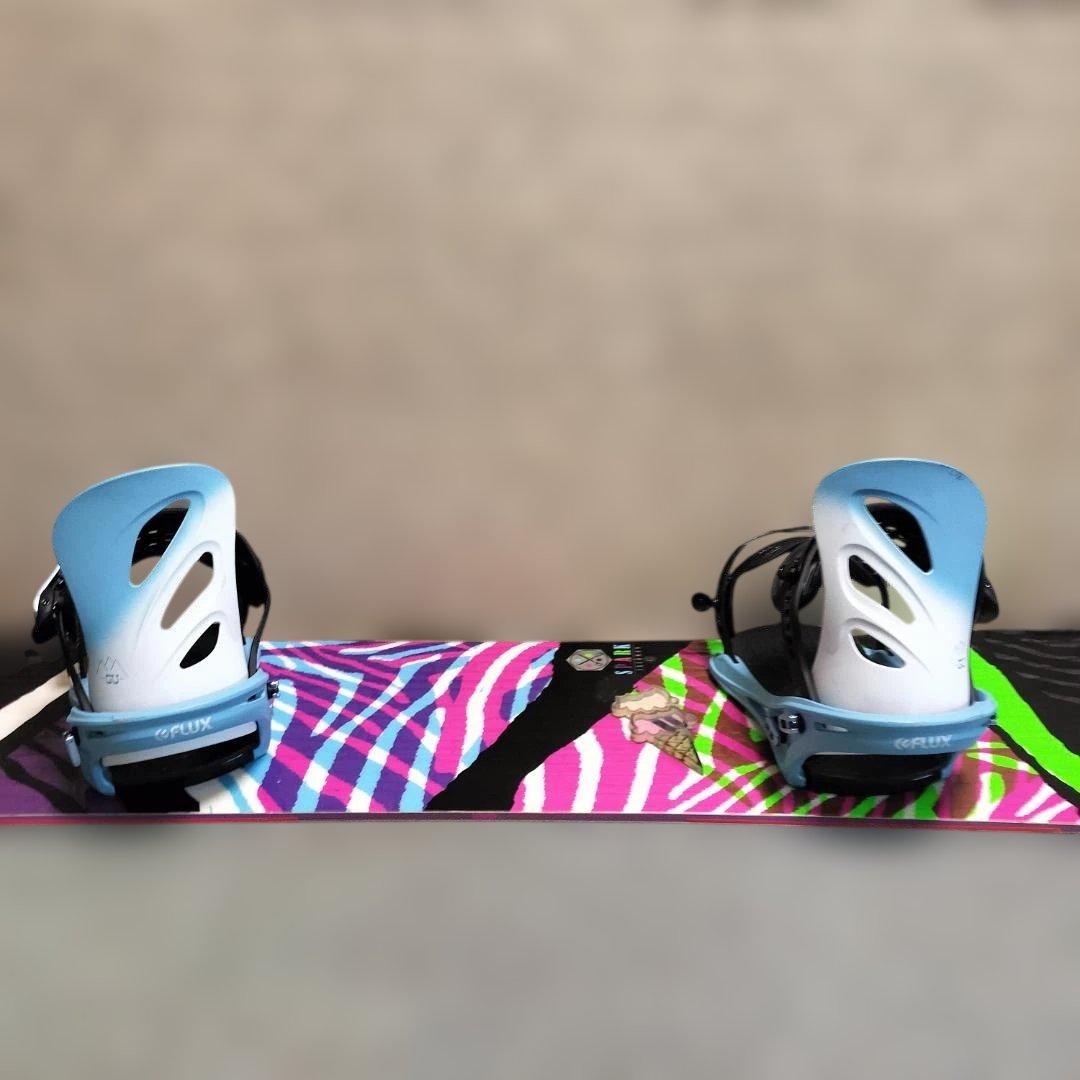 【3セット】SALOMON スノーボード 143cm × FLUX ビンディング