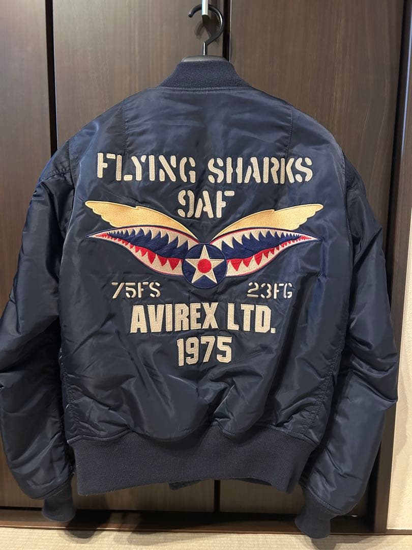 AVIREX/ アヴィレックス　MA-1 フライングシャーク　ロイヤル　Mサイズ