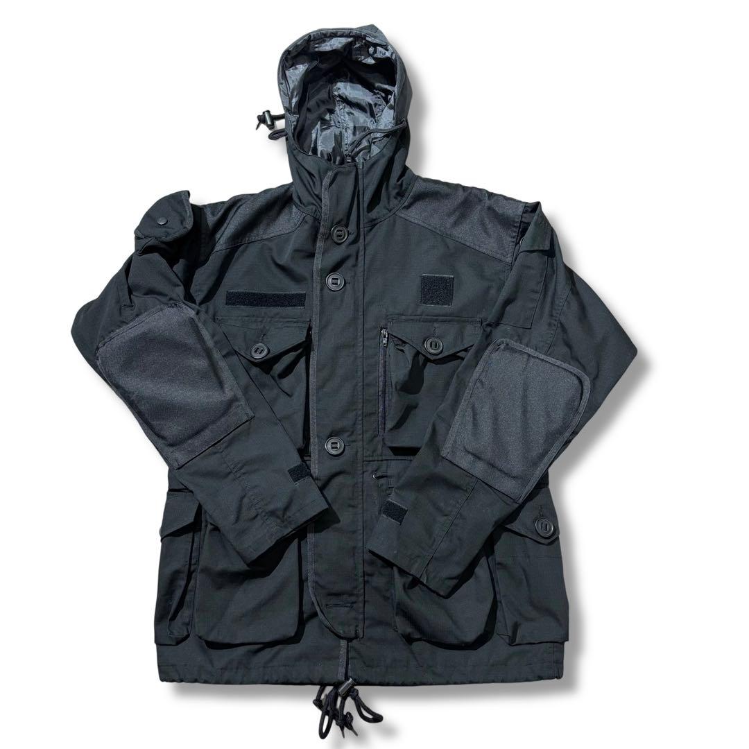 【極美品】イギリス軍型 リップストップ スモックパーカー 黒 SAS
