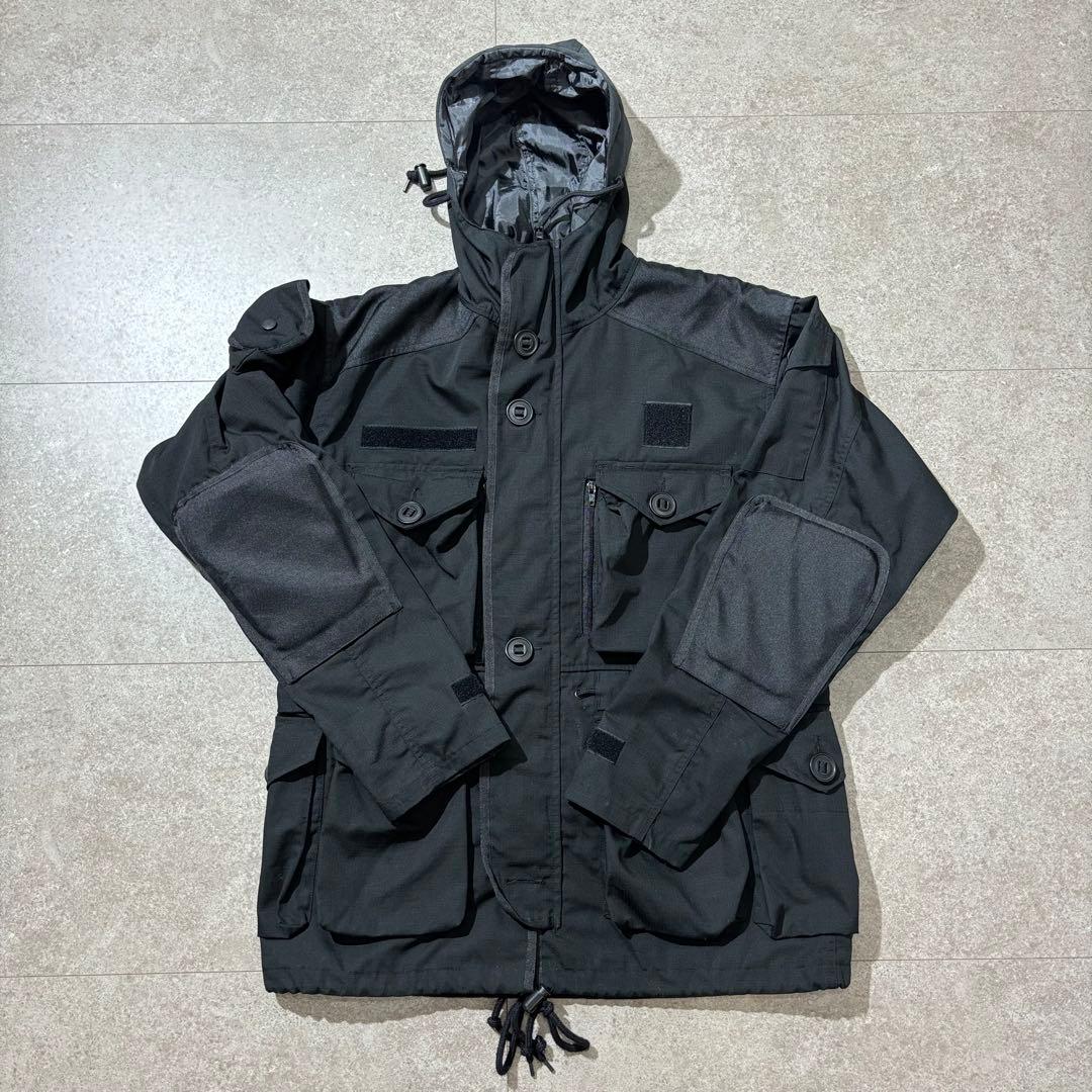 【極美品】イギリス軍型 リップストップ スモックパーカー 黒 SAS