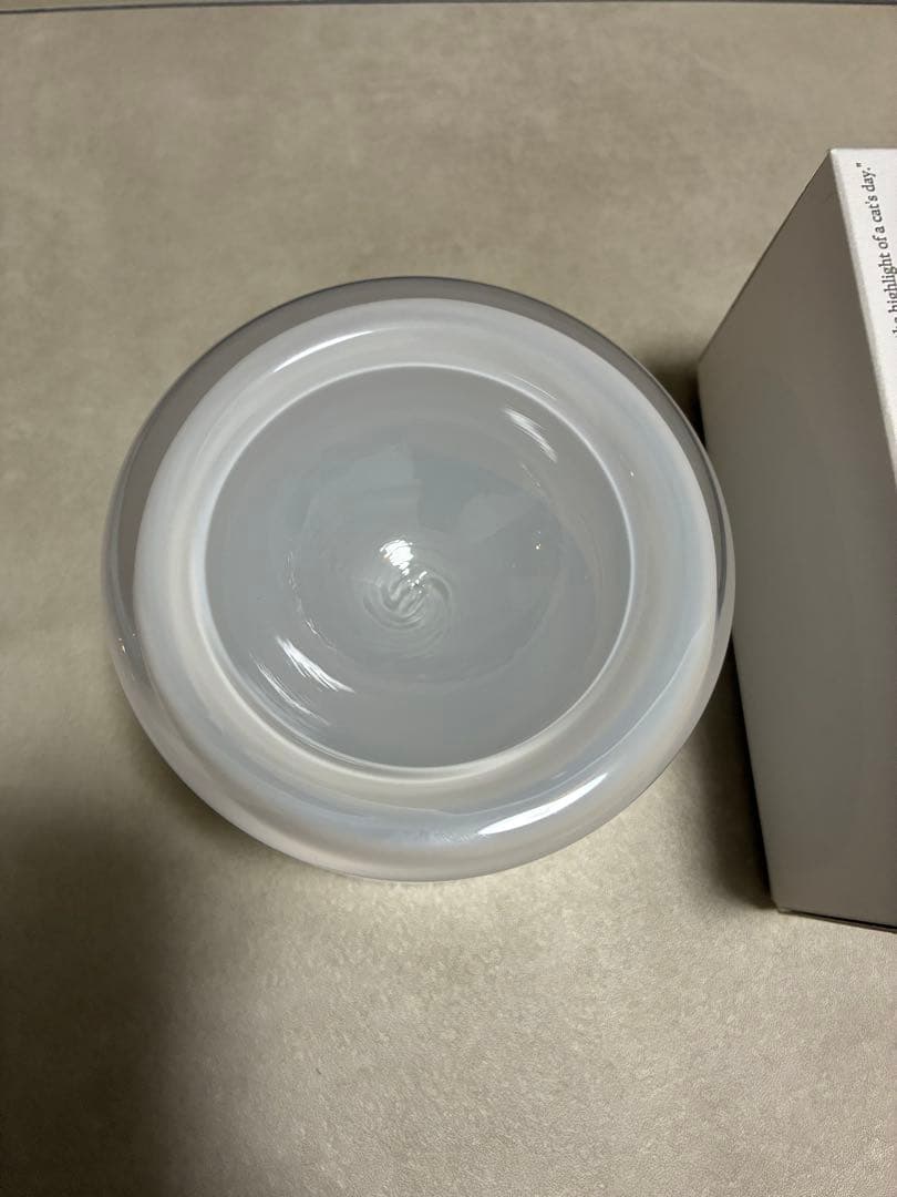 tofmofu フードボウル　Glass Food Bowl／White