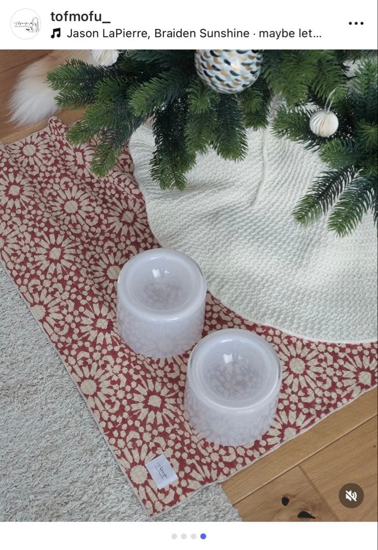 tofmofu フードボウル　Glass Food Bowl／White