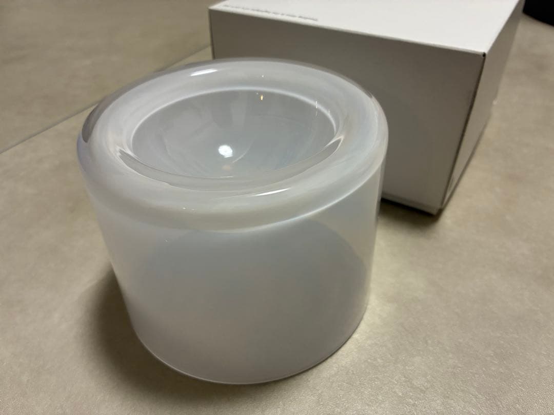 tofmofu フードボウル　Glass Food Bowl／White