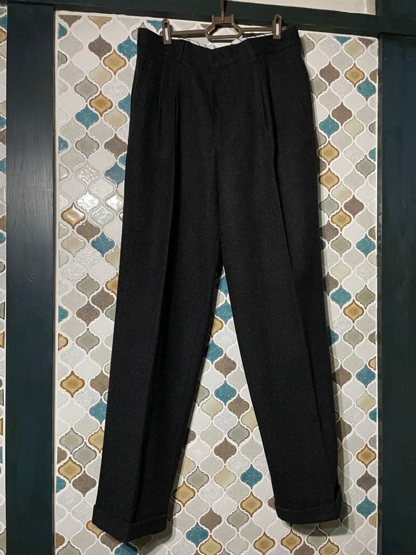 ISSEY MIYAKE MEN ダークグレー ストライプ スーツセット