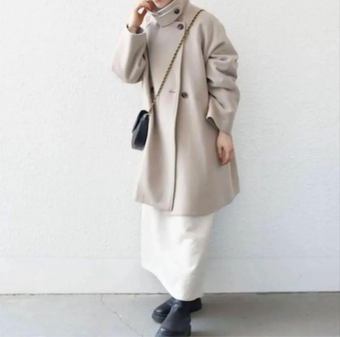 SHIPS any スタンド＆ダブル ウールコート　新品未使用タグ付き　38