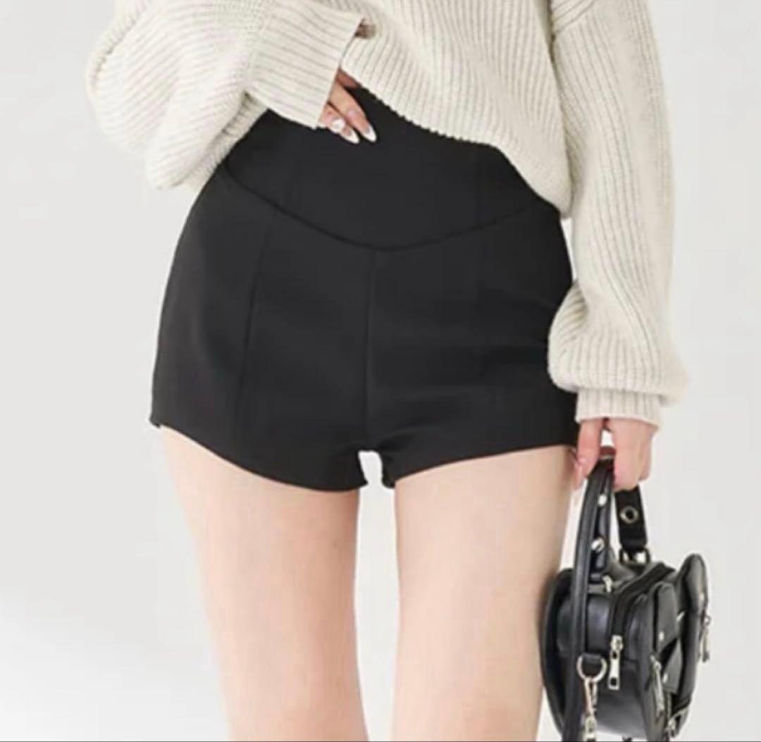 darich ダーリッチ 新品 美シルエットショートパンツ フリー ブラック